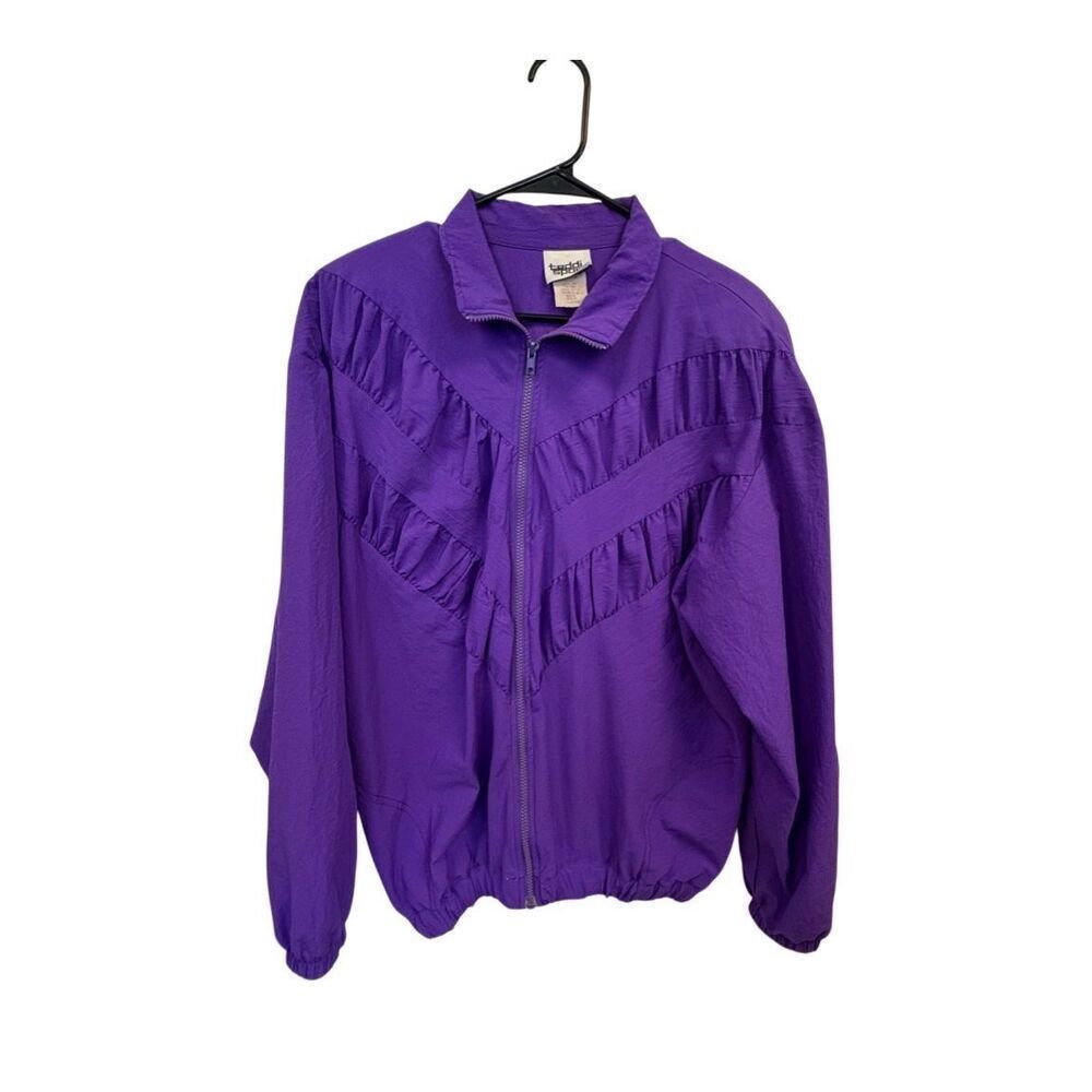 Vintage Purple Windbreaker Jacket